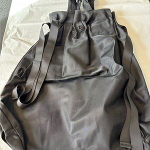 Lululemon Black “Easy as Sunday” Drawstring Bag